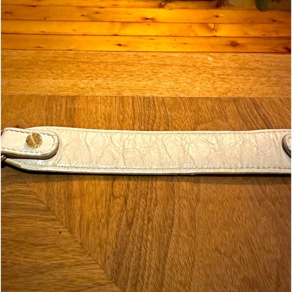 TORY BURCH Reva Leather Shoulder Clutch Purse Bag Metal Chain Detail - Picture 3 of 6